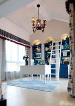 地中海风格书房布置效果图片