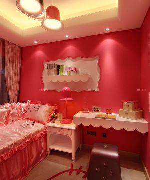 110粉红儿童房装修设计图片大全