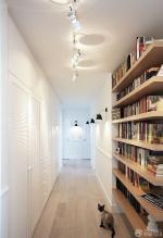 最新70平方北欧风格走廊书柜设计图片大全