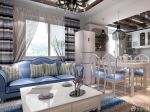 85平米地中海风格餐厅设计效果图大全