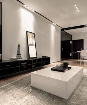 75平米现代简约风格家装客厅设计图片