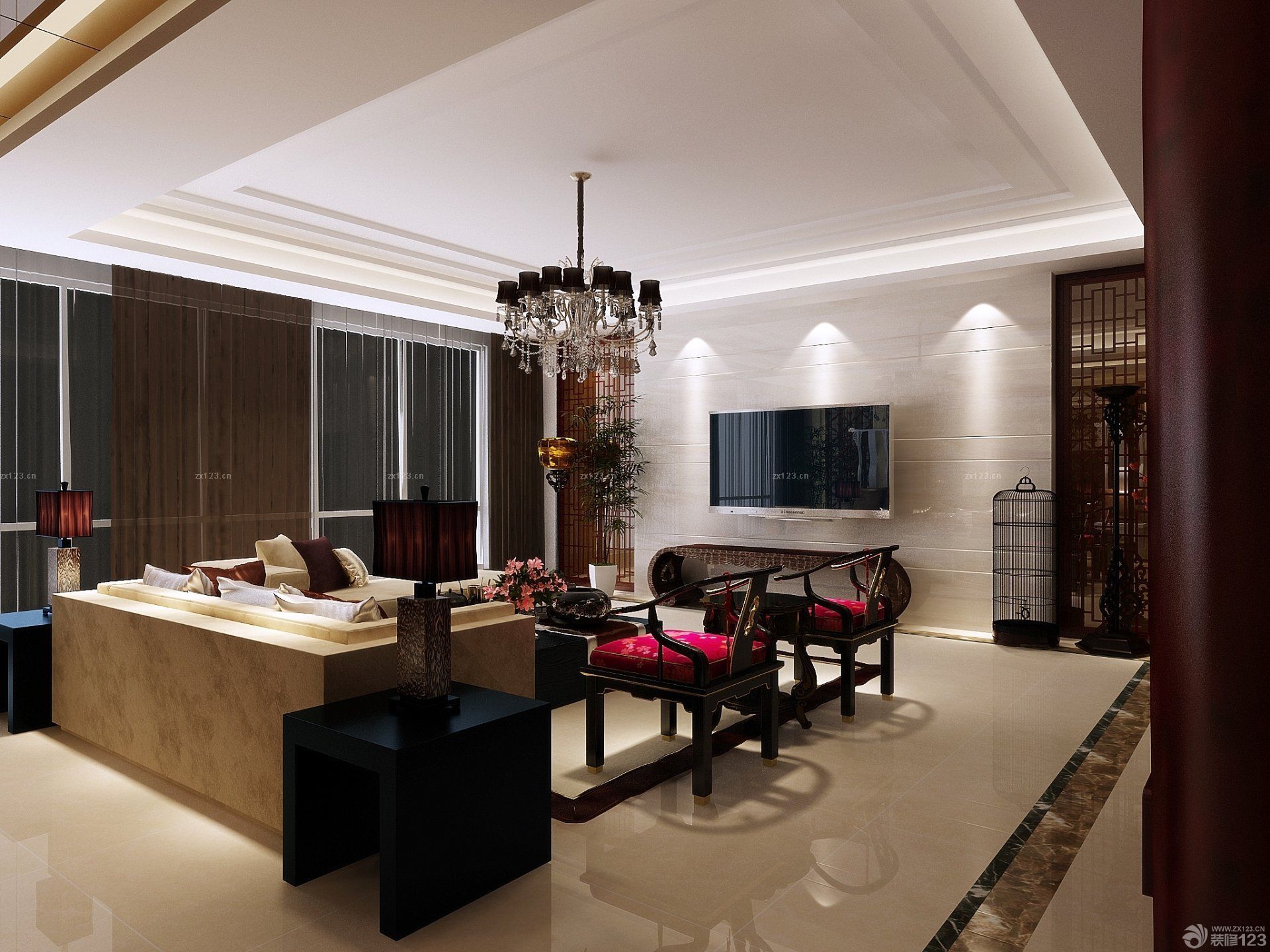 2025家装客厅中式风格装修图片