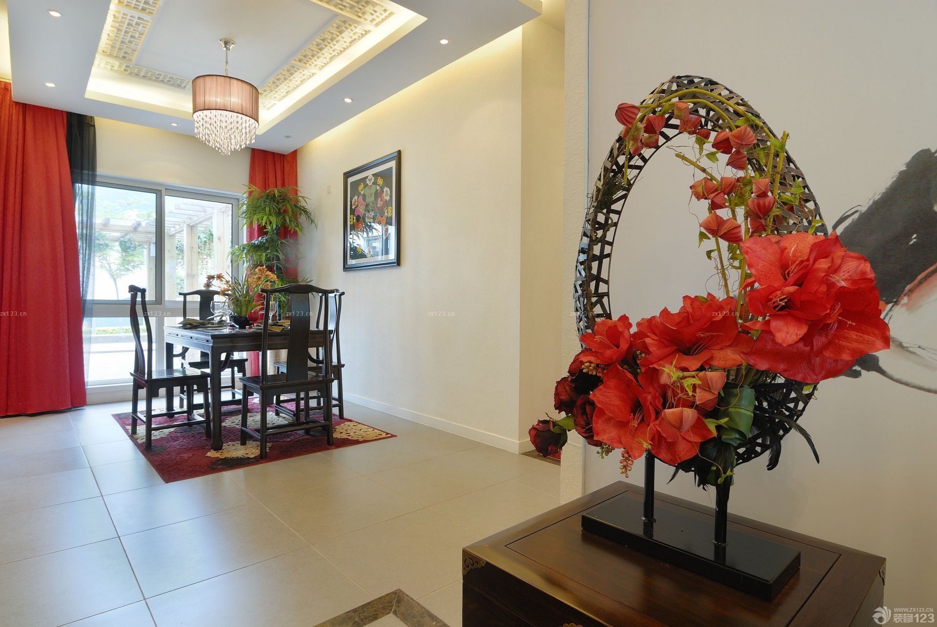 2025中式婚房餐厅装饰画图片