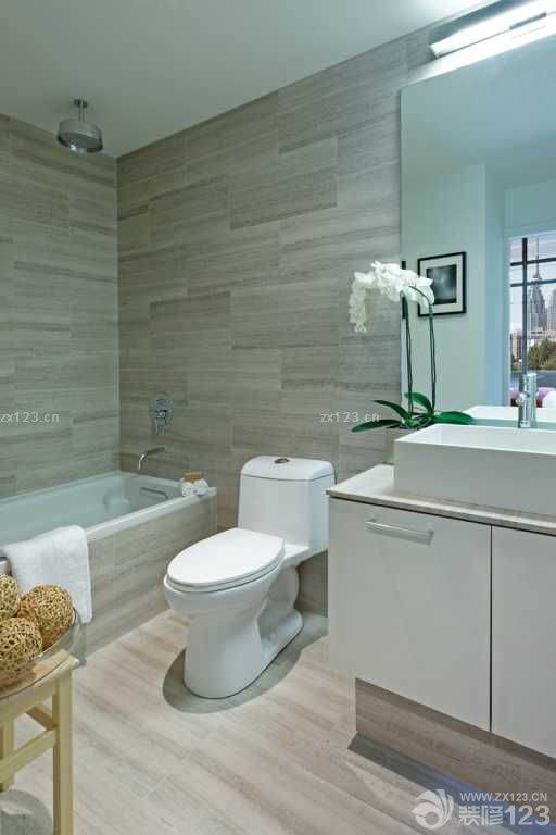 卫生间瓷砖颜色装修案例