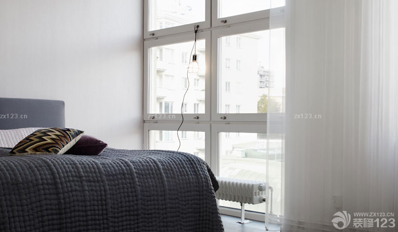 88平房子北欧纱帘装修图片