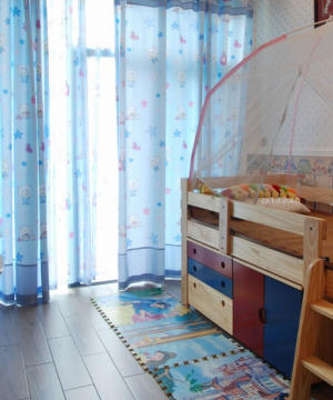 140平房子欧式儿童房设计效果图