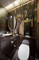 现代美式卫生间镜面瓷砖设计效果图片