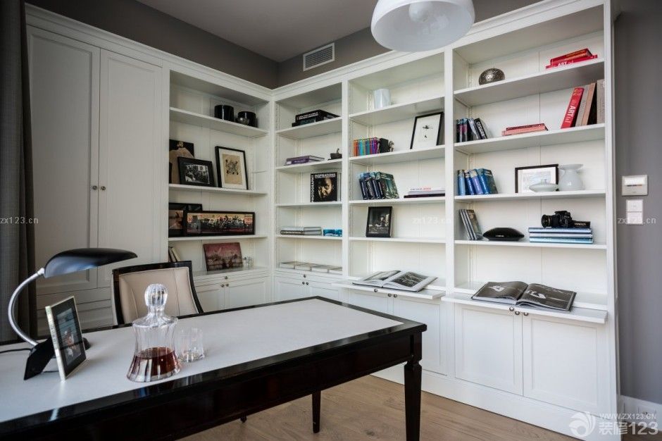 85平米三居室书房装修效果图大全2025图片