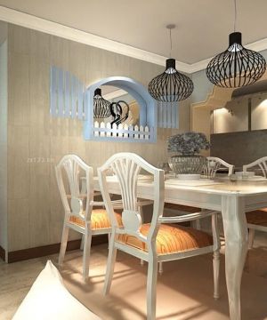 欧式田园风格家装餐厅装修效果图大全2025图片