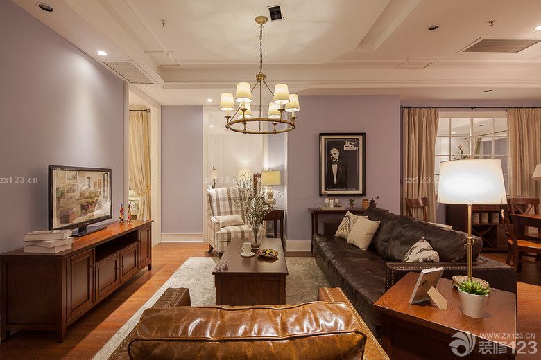 2025美式风格电视柜实景图