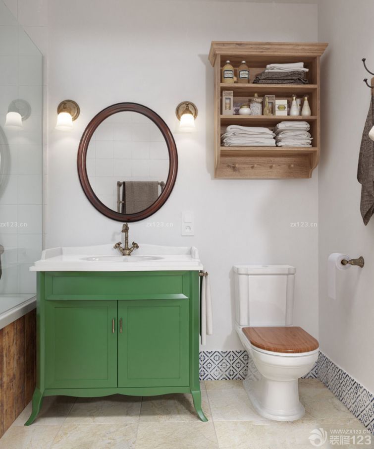 110平米家装卫生间瓷砖踢脚线实景图欣赏