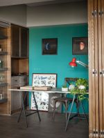 100平米三居书房布置装修效果图片