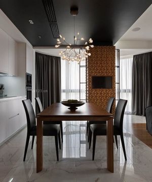 最新80平米两居室家装餐厅效果图欣赏