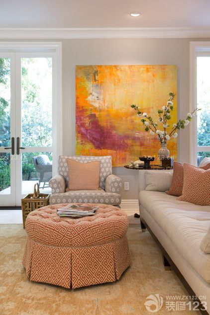 简欧式客厅装修效果图片大全