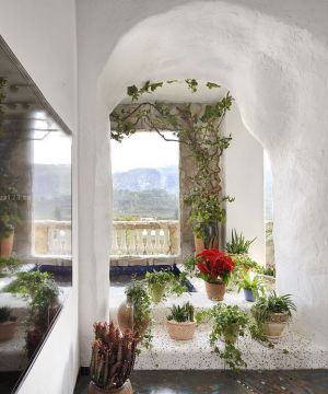 地中海风格阳台花园建筑设计图片