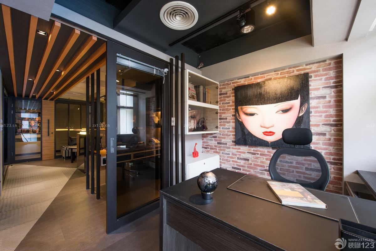 小户型办公室隔断门图片欣赏