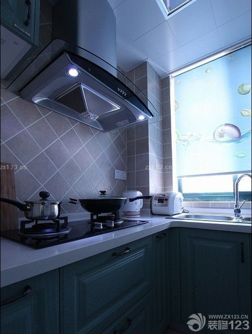 地中海风格厨房装修效果图2023图片