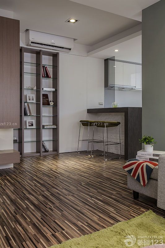 2025最新小户型简约装修博古架图片