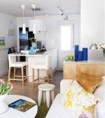 60平米小户型敞开式厨房装修效果图欣赏