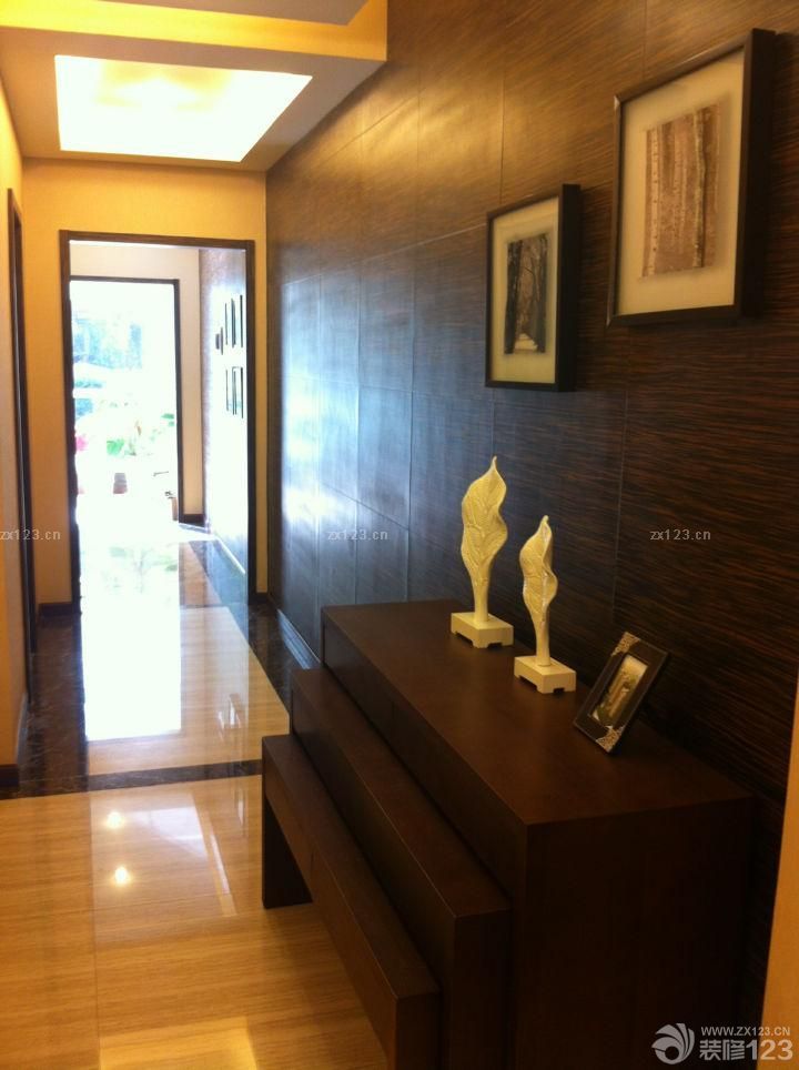 复古风格小户型过道玄关装修实例图大全