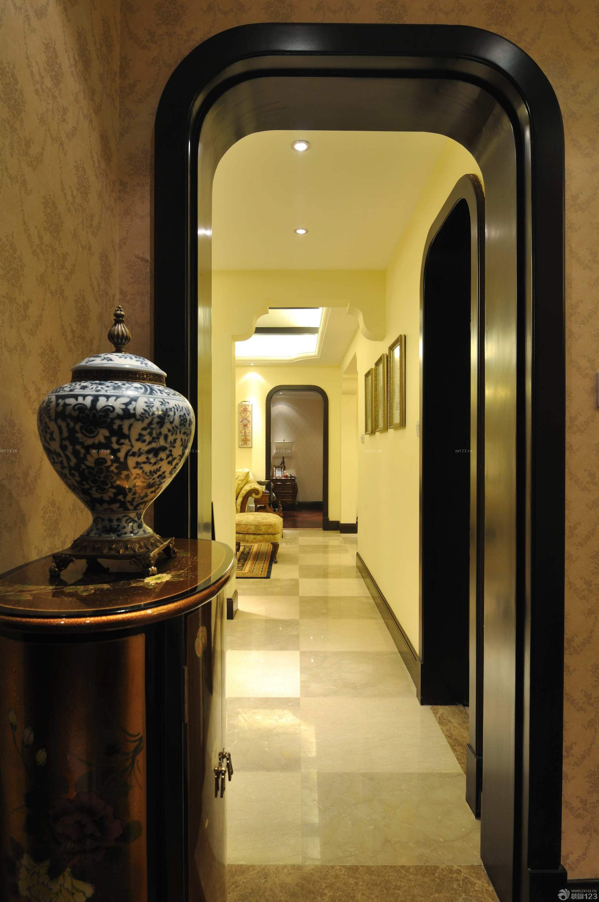 家庭玄关造型图片大全_设计456装修效果图