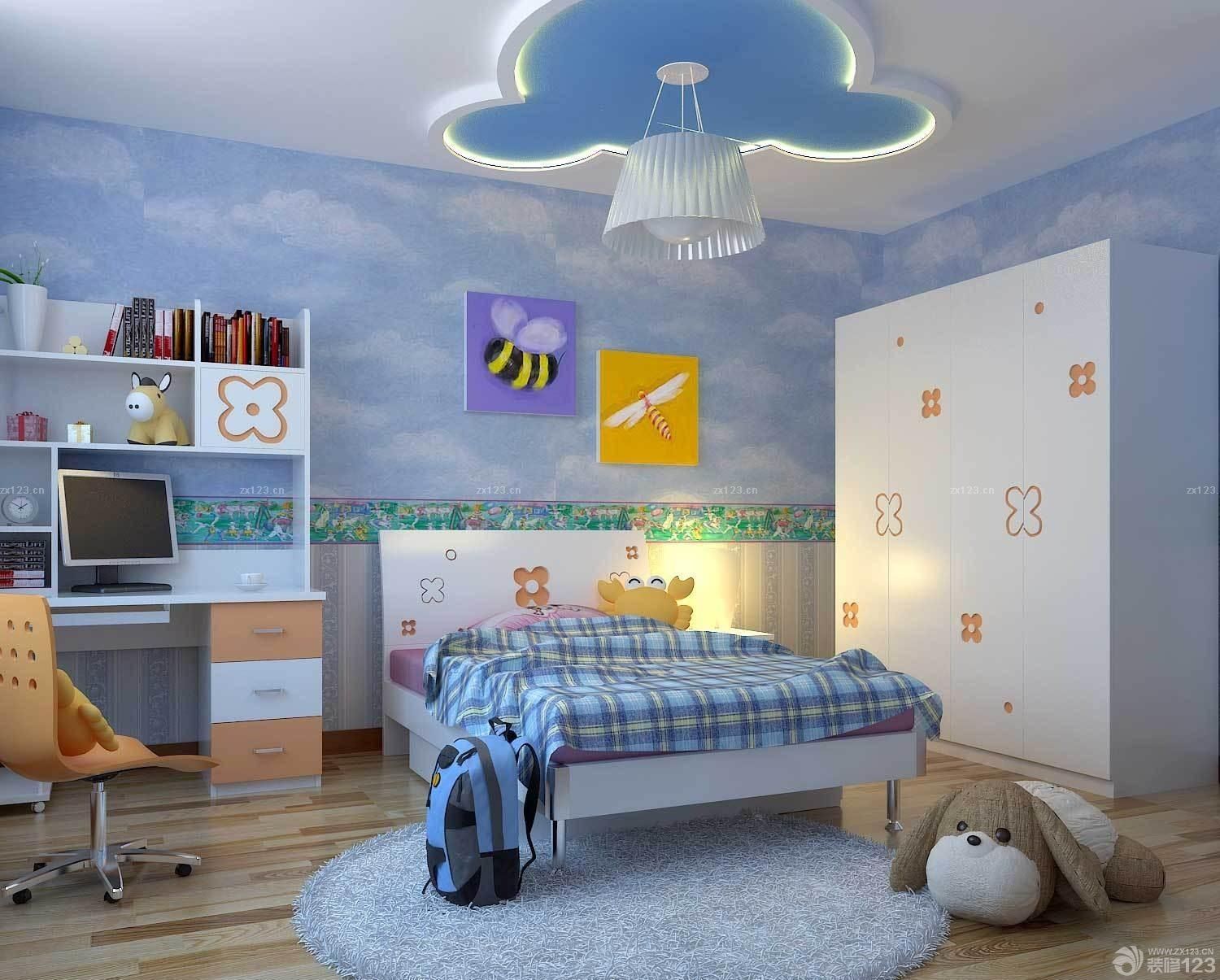 最新现代简约儿童房效果图片