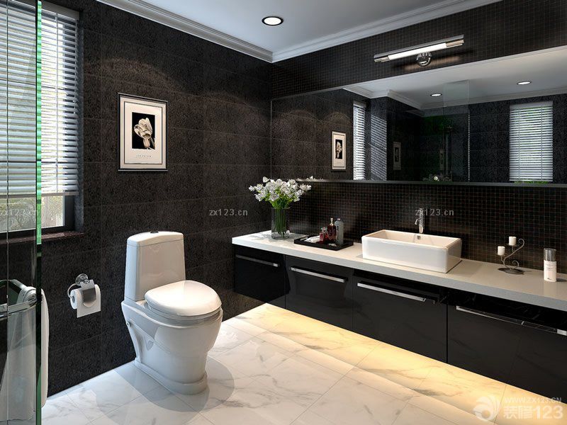 简约风格别墅整体卫生间装修效果图片大全