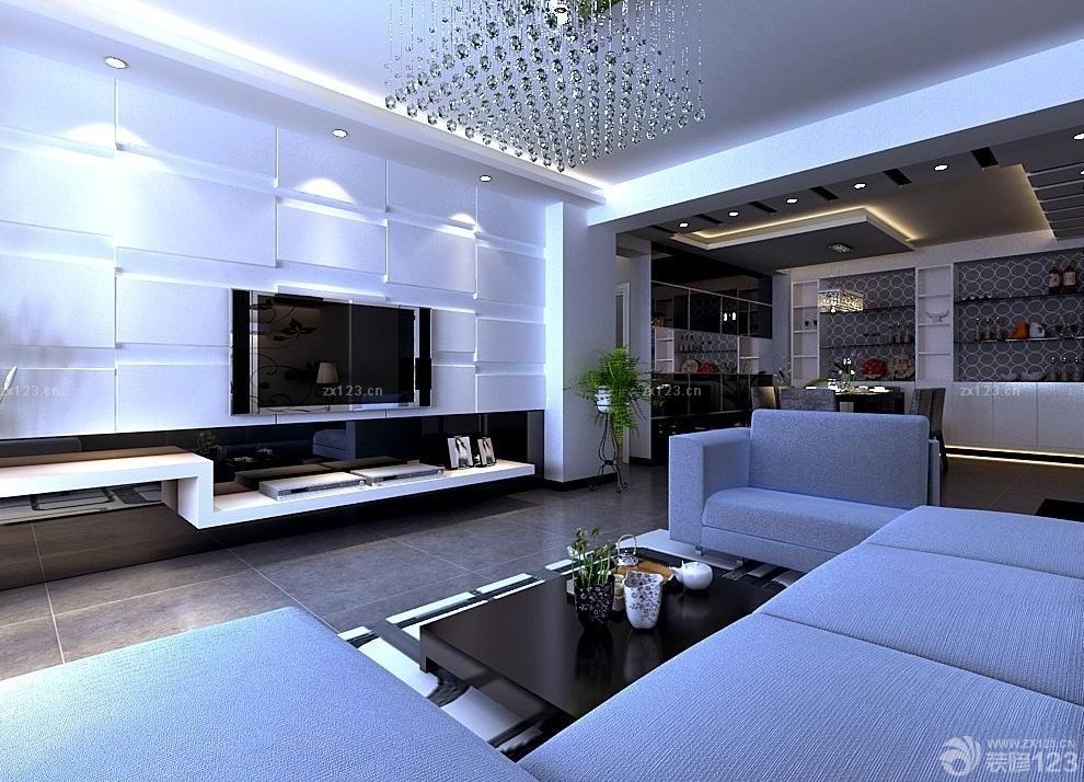 2025石膏板电视背景墙设计效果图