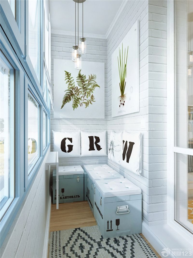 2025最新一室一厅样板间小户型内阳台装饰图