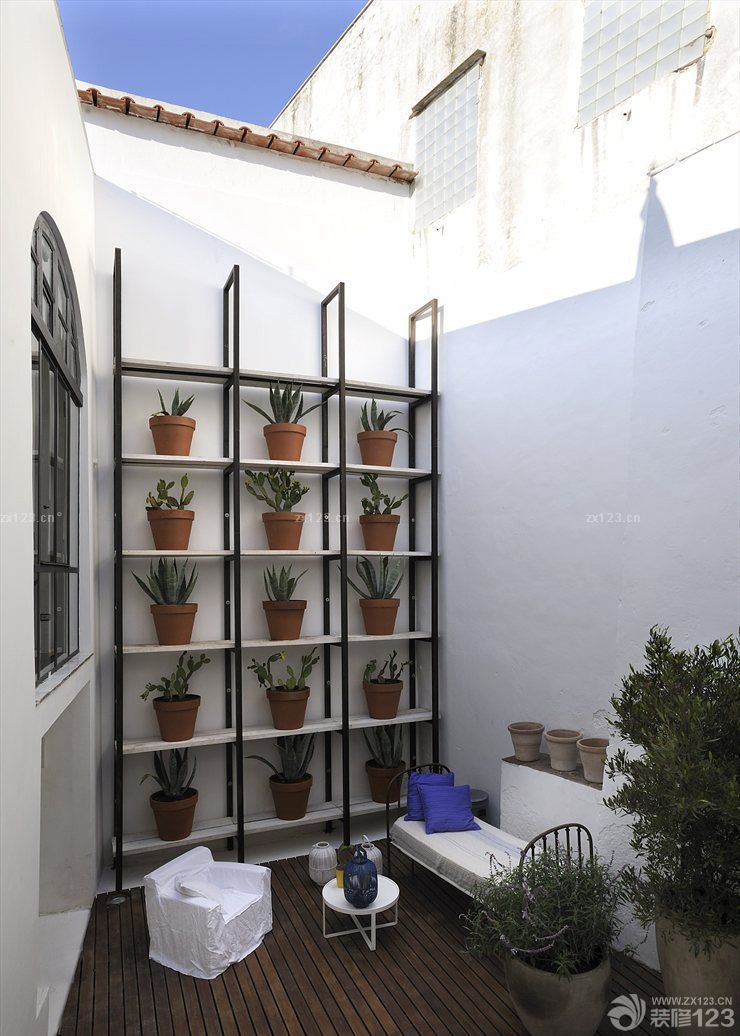 2025最新一室中式小户型景观阳台效果图