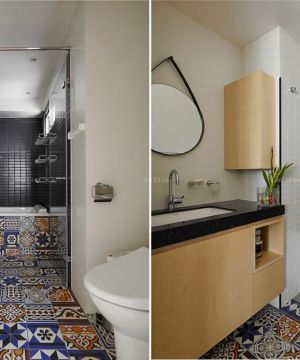 二室一厅简欧风格厕所装修效果图片欣赏