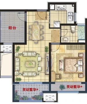 2025两室户型图