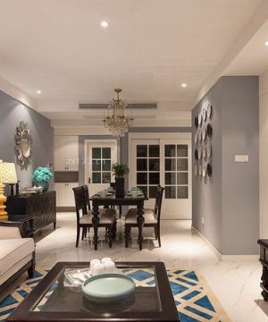 经典简欧风格客厅电视背景墙装修案例大全2025