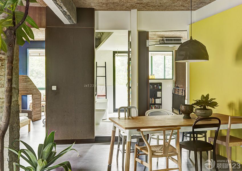 绿色小户型自建房田园装修设计图片