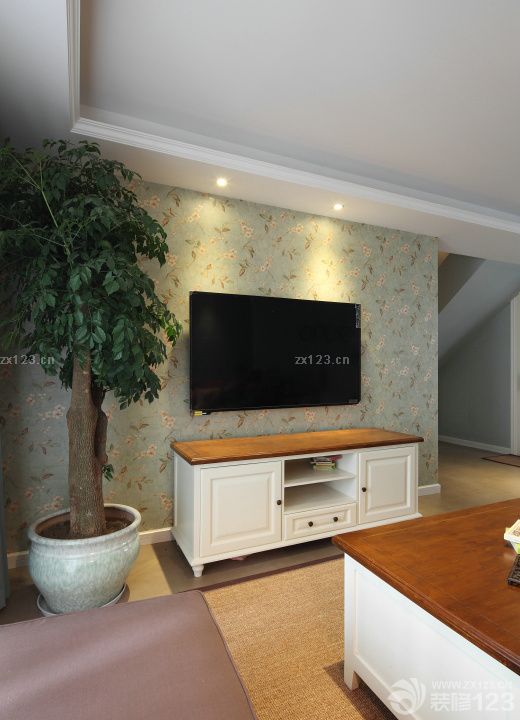 简欧风格影视墙效果图大全2025