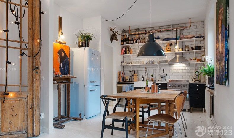 厨房简欧风格装修效果图2025