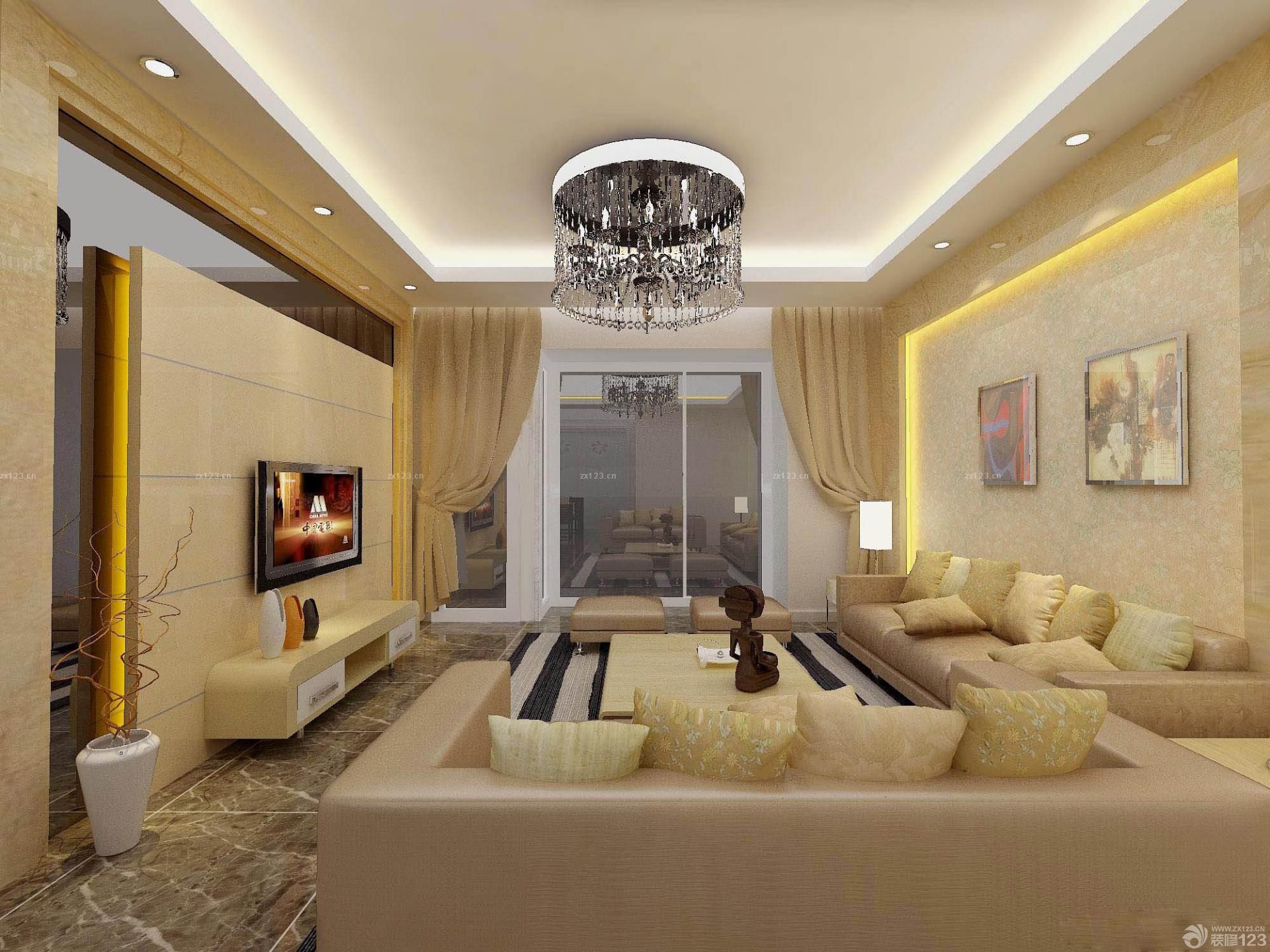 2025经典简欧风格瓷砖电视背景墙