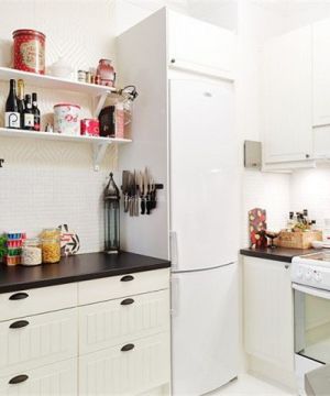 简欧风格小户型整体厨房橱柜效果图