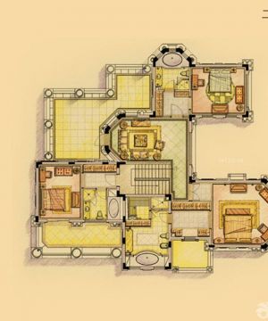 2023独栋豪华小型别墅户型图欣赏