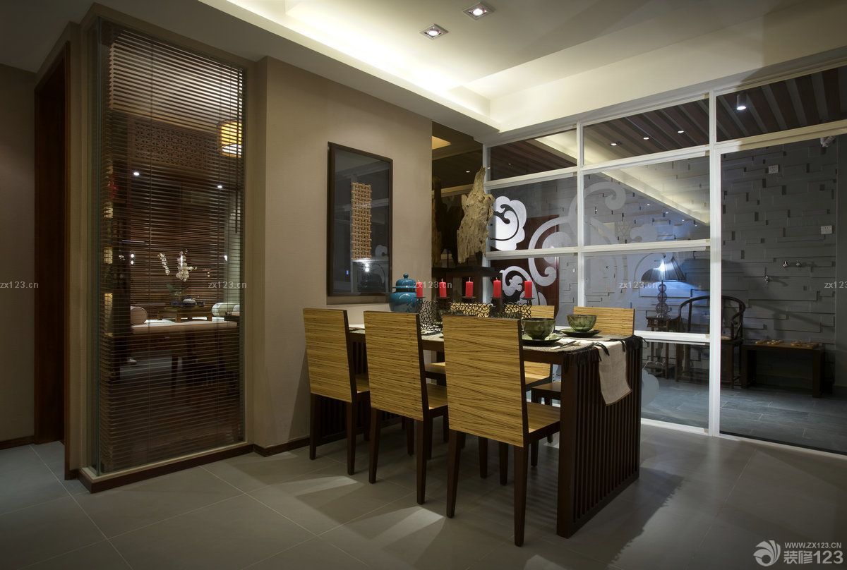 最新130平米房屋家装餐厅效果图大全
