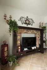 简约田园风格田园风格电视柜装修效果图片大全