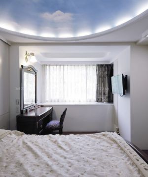 2023暖调一室房间欧式风格吊顶装修设计效果图欣赏