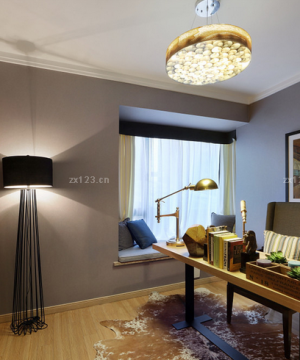 最新简约风格70平小户型暗厅书房效果图