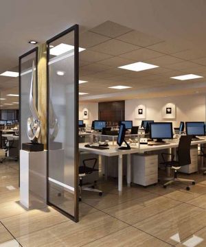 2023最新现代办公室装修风格隔断装修图片