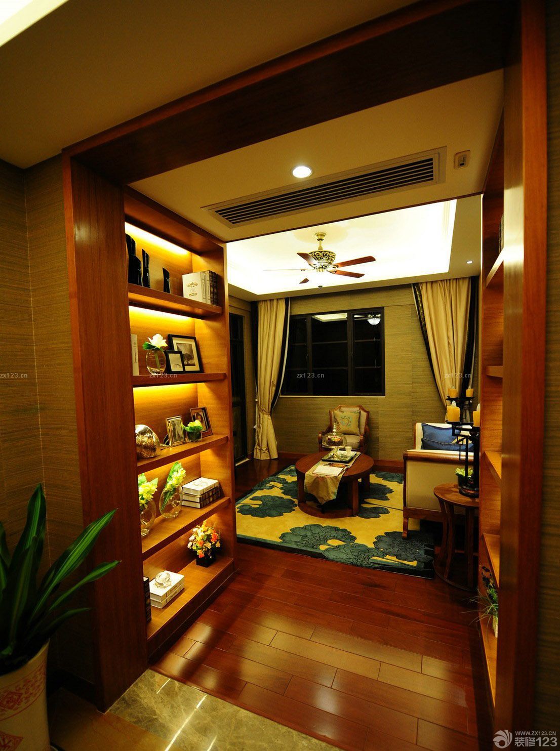 东南亚风格书房装修案例欣赏