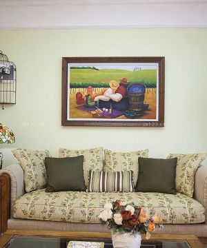 大户型客厅美式沙发装修效果图欣赏