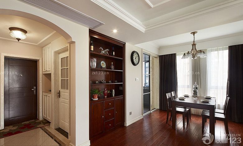 家装门厅美式鞋柜装修图片赏析大全