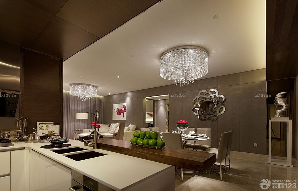 2025简约时尚客餐厅效果图大全