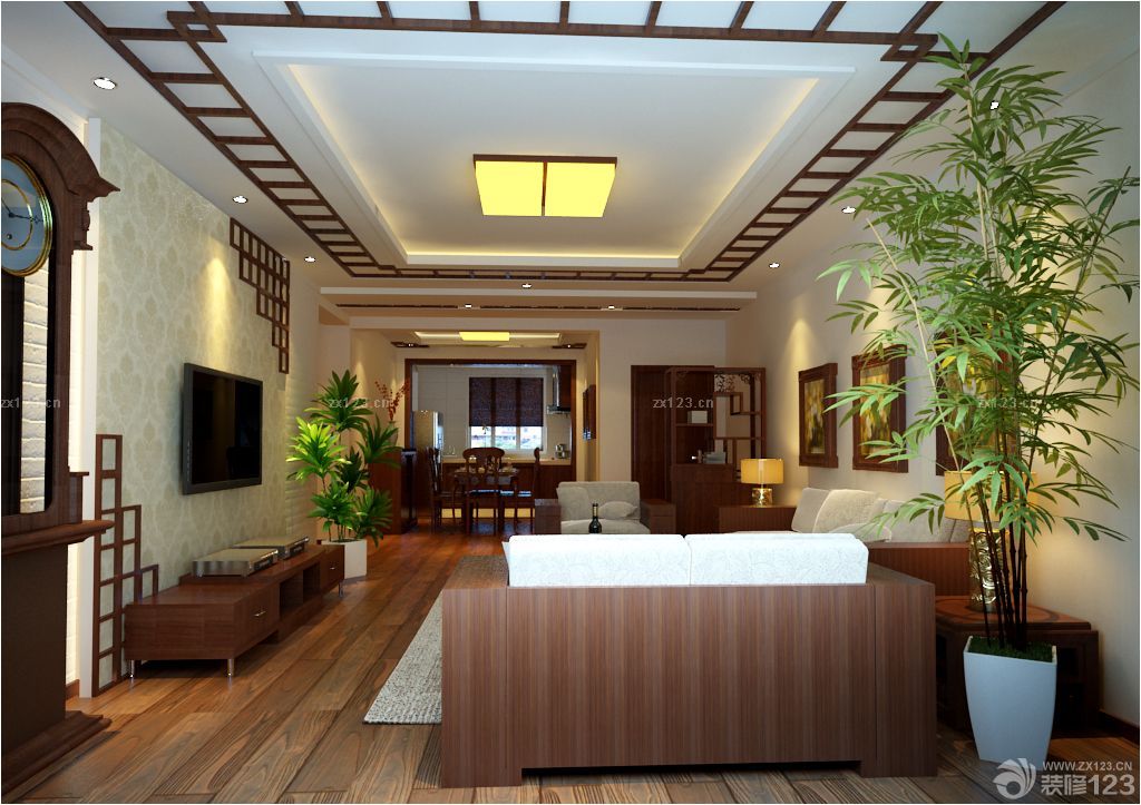 2025新房家装客厅吊顶效果图