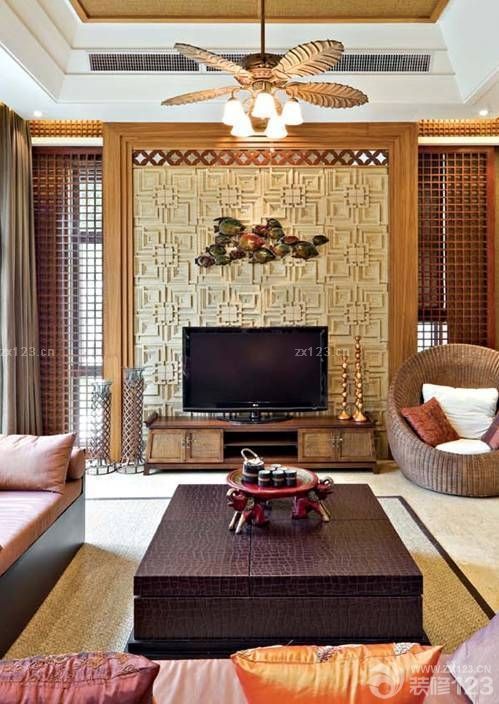 东南亚风格实木家具装修案例大全